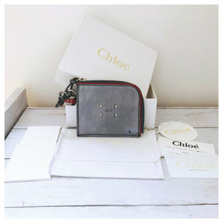 クロエ(Chloe)のシャドーっちさま専用✴︎クロエ Chloe カードケース 財布 シルバー 正規品(コインケース)