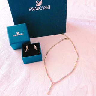 スワロフスキー(SWAROVSKI)のSWAROVSKI  ネックレス&イヤリング(ネックレス)