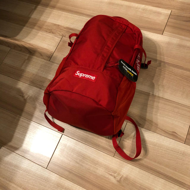 18ss supreme backpack 赤