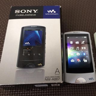 ウォークマン(WALKMAN)のSONY WALKMAN NW-A867 中古 シリコンカバー 新品保護シート付(ポータブルプレーヤー)