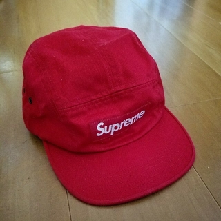 supreme 帽子　赤