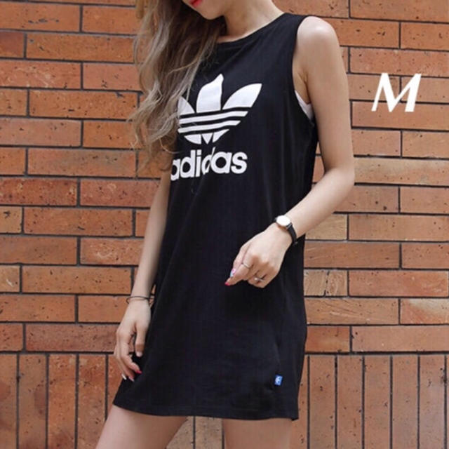 adidas(アディダス)のadidas M♡ ワンピース [TREFOIL TANK DRESS]  レディースのトップス(Tシャツ(半袖/袖なし))の商品写真