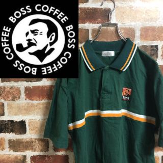 レア 希少 BOSS COFFEE ボス ポロシャツ shirt 古着(ポロシャツ)