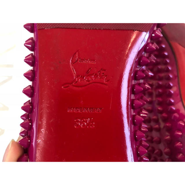 Christian Louboutin(クリスチャンルブタン)のみいみい様専用　　クリスチャンルブタン ピンク レア レディースの靴/シューズ(バレエシューズ)の商品写真