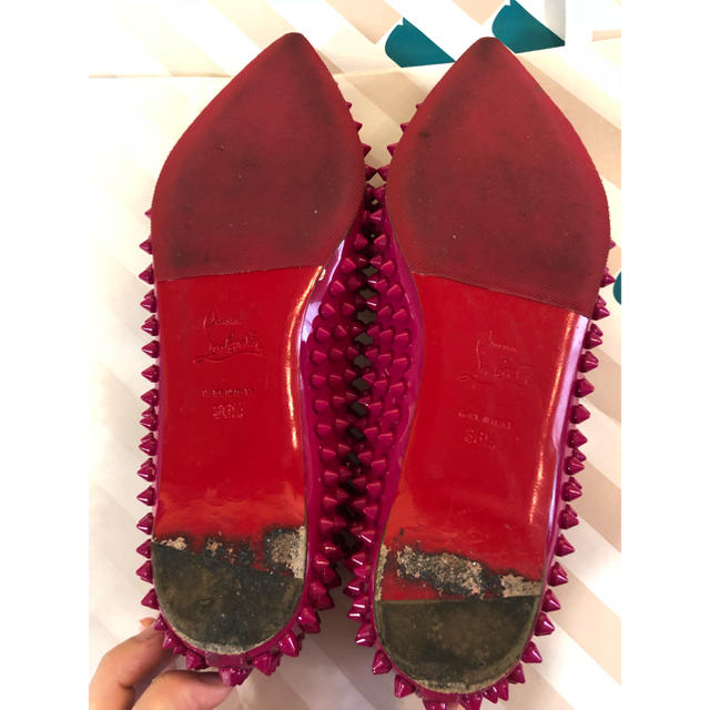 Christian Louboutin(クリスチャンルブタン)のみいみい様専用　　クリスチャンルブタン ピンク レア レディースの靴/シューズ(バレエシューズ)の商品写真