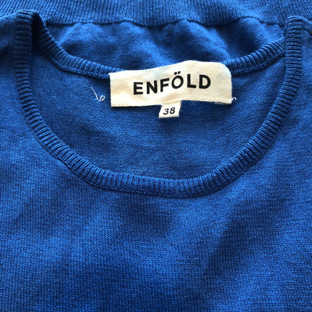 ENFOLD(エンフォルド)の【お買得】ENFOLD エンフォルド ノースリーブ コットンニット レディースのトップス(ニット/セーター)の商品写真