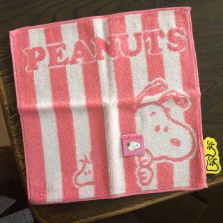 ピーナッツ(PEANUTS)のスヌーピータオルハンカチ(ハンカチ)