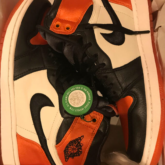 nike  air jordan1 w9 26cm サテン スニーカー 新品