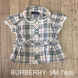 バーバリー(BURBERRY)のBURBERRY  シャツ  9M  74㎝(シャツ/カットソー)