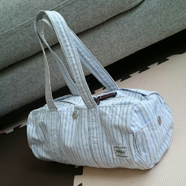 PORTER - PORTERストライプミニボストンバッグハンドバッグ吉田カバン