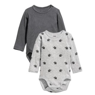 エイチアンドエム(H&M)のH&M お得な2枚セット ♡  70 ロンパース(ロンパース)