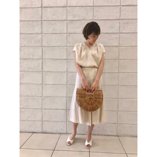 IENA - IENA リヨセルナイロンタックブラウスパープルの通販 by