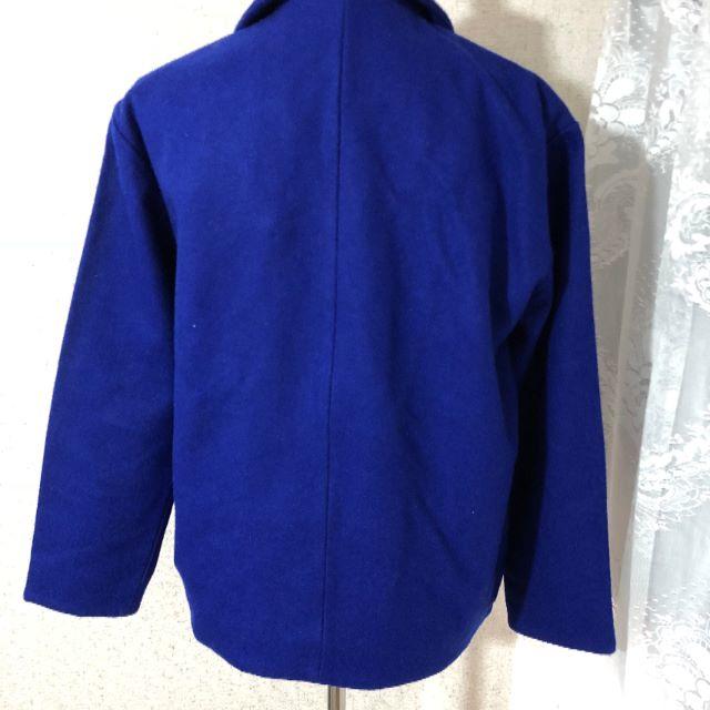 EMODA(エモダ)の新品同様 EMODA ライダースジャケット　ブルー　M～L レディースのジャケット/アウター(ライダースジャケット)の商品写真