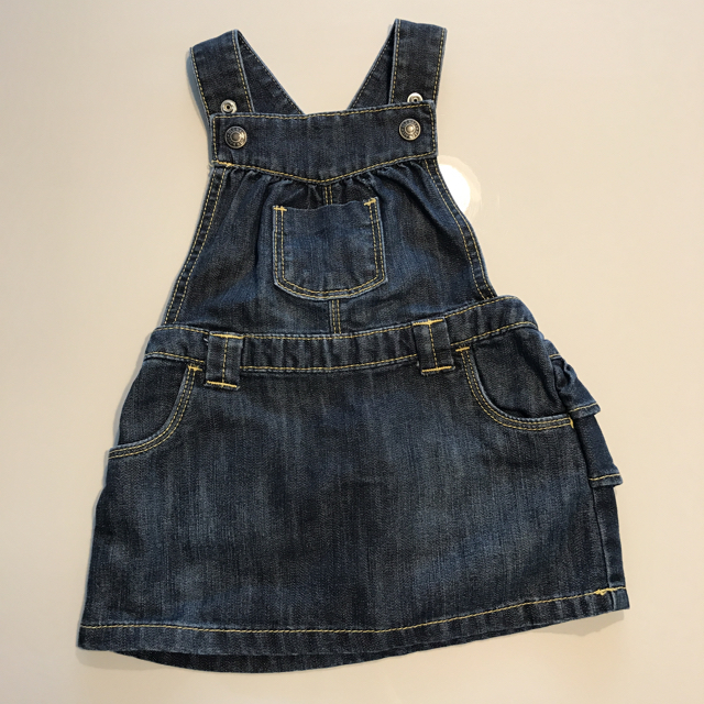 ZARA KIDS(ザラキッズ)の美品 zara BabyGirl / OLD NAVY ワンピ2点セット キッズ/ベビー/マタニティのベビー服(~85cm)(ワンピース)の商品写真