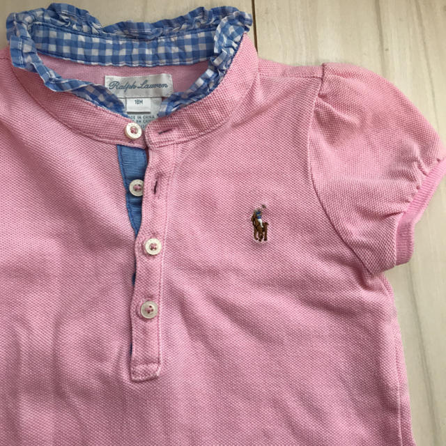 Ralph Lauren(ラルフローレン)のラルフローレン ワンピース ピンク 18M 日本サイズ80〜90 キッズ/ベビー/マタニティのベビー服(~85cm)(ワンピース)の商品写真