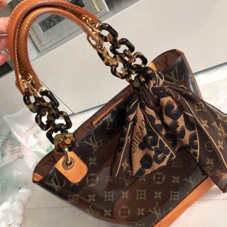 LOUIS VUITTON - ルイヴィトン正規品レアビニールバック & スカーフkno