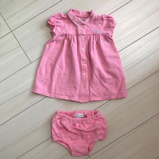 ラルフローレン(Ralph Lauren)の【お値下げ済】ラルフローレン ワンピース ピンク 9M(日本サイズ70)(ワンピース)