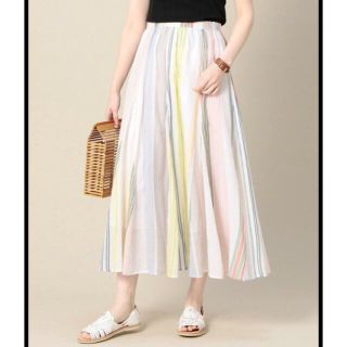 ビューティアンドユースユナイテッドアローズ(BEAUTY&YOUTH UNITED ARROWS)の★新品★ne Quittez pasマルチストライプスカート(ロングワンピース/マキシワンピース)