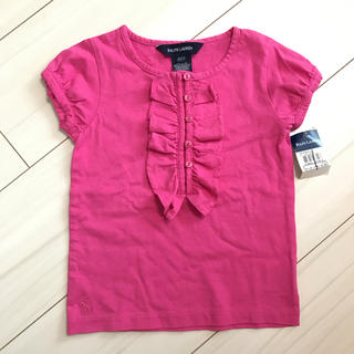 ラルフローレン(Ralph Lauren)のお値下げ済 未使用 ラルフ・ローレン Tシャツ ピンク 2T(日本サイズ95)(Tシャツ/カットソー)