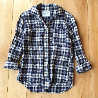 ドゥーズィエムクラス(DEUXIEME CLASSE)の美品 ドゥーズィエムクラス♡シワ加工 チェック柄 シャツ ブラウス ネルシャツ(シャツ/ブラウス(長袖/七分))