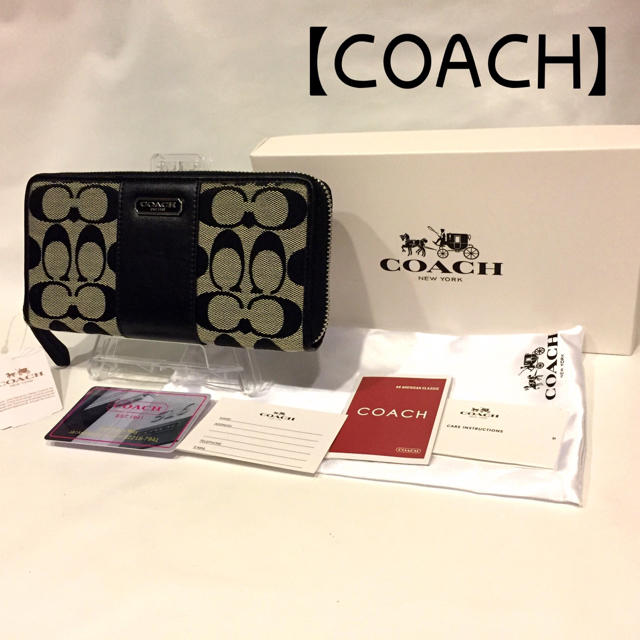 COACH(コーチ)の211 コーチ F43439 ラグジュアリー ジャガードシグネチャー レザー レディースのファッション小物(財布)の商品写真