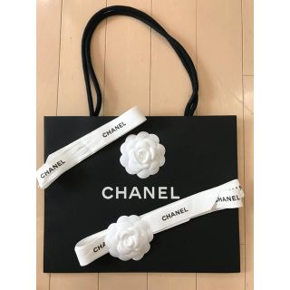 シャネル(CHANEL)のシャネル カメリア付き紙袋とリボン(ショップ袋)