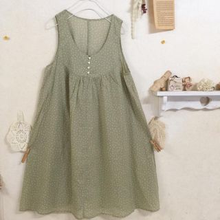 エヘカソポ(ehka sopo)の姫ちゃん様専用   ☆ SM2 エヘカソポ ドット ノースリーブ ワンピース ☆(ひざ丈ワンピース)