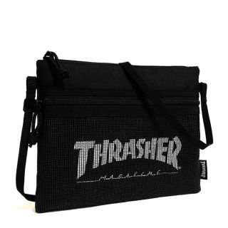 スラッシャー(THRASHER)の【THRASHER】サコッシュ［BK/WHメッシュ］(ショルダーバッグ)