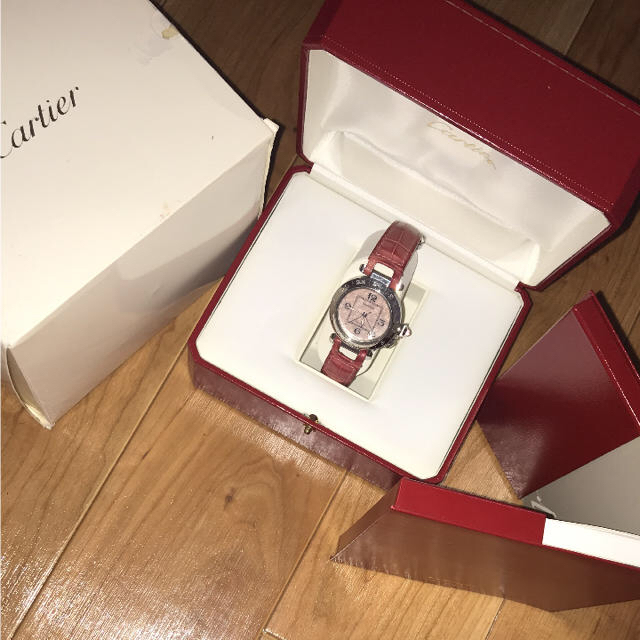 りん様☆専用腕時計 Cartier パシャC ピンクシェル 限定文字盤 本物