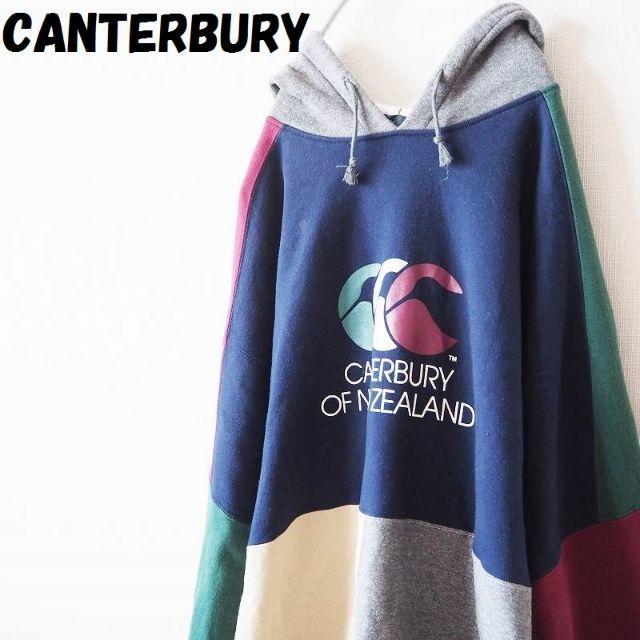 CANTERBURY(カンタベリー)のこげぱんさん専用CANTERBURY デカロゴパーカー 切り替えし メンズのトップス(パーカー)の商品写真