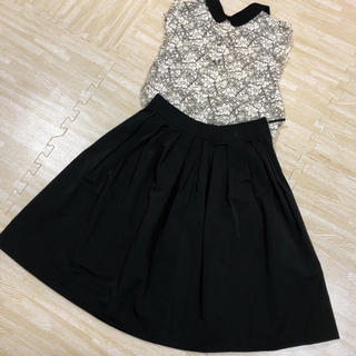 エムプルミエ(M-premier)の美品♡M‐premier BLACKフレアスカート！(ひざ丈スカート)