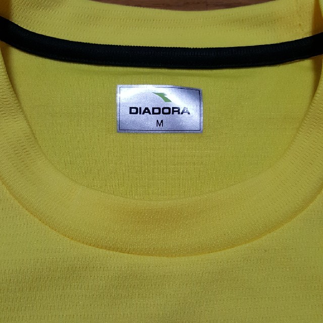 DIADORA(ディアドラ)のDIADORA　スポーツシャツ　イエロー　M スポーツ/アウトドアのテニス(ウェア)の商品写真