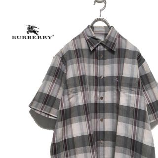 バーバリー(BURBERRY)のBURBERRY バーバリー burberrys 90s リネン チェックシャツ(シャツ)