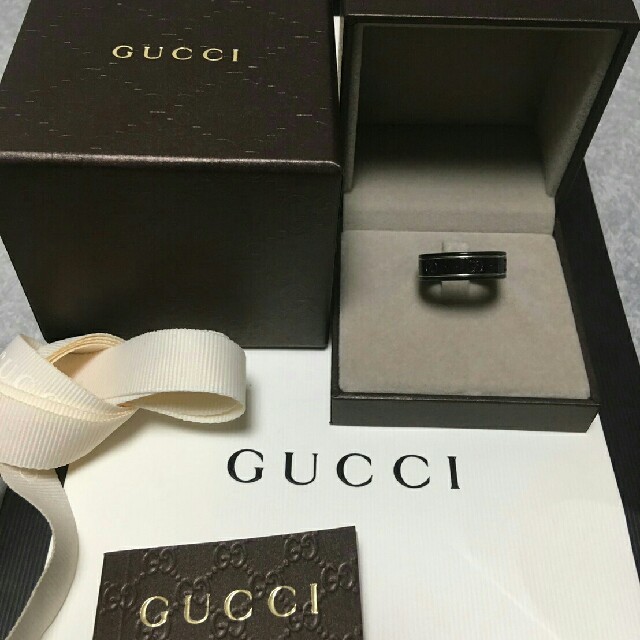 Gucci(グッチ)の【らんどこむ様専用】GUCCI 指輪 アイコンリング 19号 美品 メンズのアクセサリー(リング(指輪))の商品写真