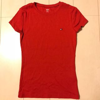 トミーヒルフィガー(TOMMY HILFIGER)のTOMMY HILFIGER Tシャツ 赤(Tシャツ(半袖/袖なし))