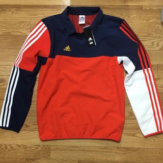 シュプリーム(Supreme)のadidas×kith L/S polo red navy xs(Tシャツ/カットソー(七分/長袖))