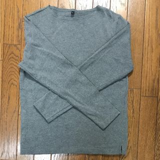 ムジルシリョウヒン(MUJI (無印良品))の無印良品*長袖ボートネック*メンズS(Tシャツ/カットソー(七分/長袖))