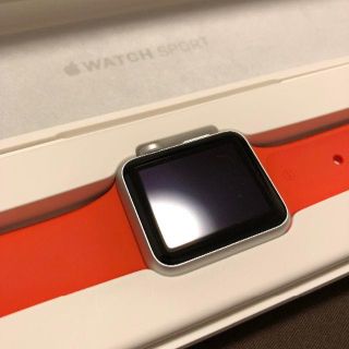 アップルウォッチ(Apple Watch)のApple Watch Sport 初代 38mm オレンジ A1553(スマートフォン本体)