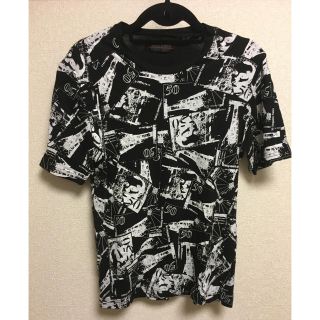 モルガンオム(MORGAN HOMME)のメンズ【MORGAN HOMME】総柄Tシャツ(Tシャツ/カットソー(半袖/袖なし))