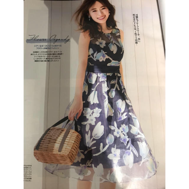 JILLSTUART(ジルスチュアート)の新品未使用 雑誌掲載   ジルスチュアート オパールフラワープリントワンピース レディースのワンピース(ひざ丈ワンピース)の商品写真