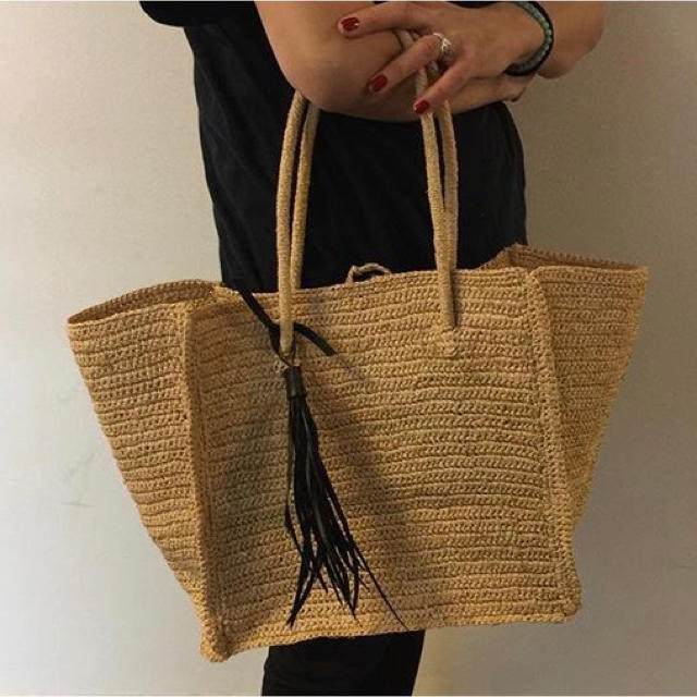 MAISON N.H PARISカゴバッグラフィアメゾンエヌアッシュパリ未使用