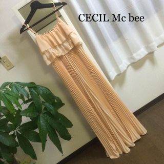 セシルマクビー(CECIL McBEE)のワイドプリーツオールインワン ワイドパンツ(オールインワン)