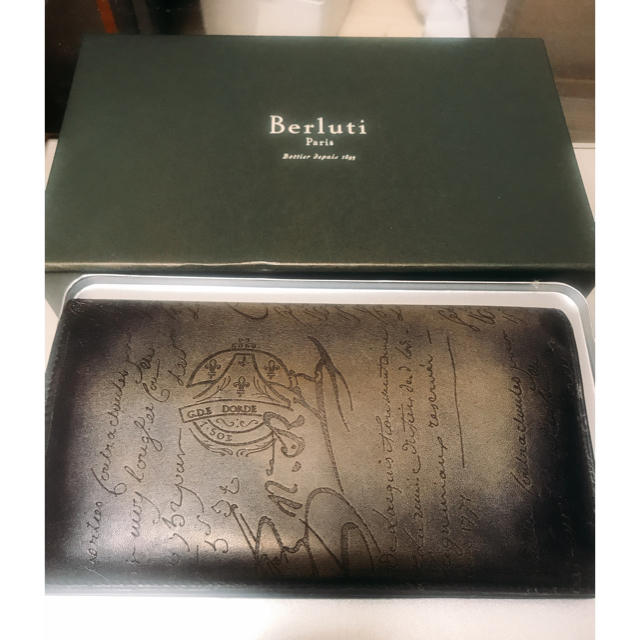 正規品直輸入】 Berluti - 定価129,600 小銭入れ付き長財布 【ロレント