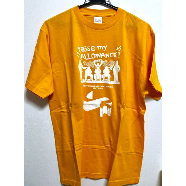 新品★送料込★LEFTROLLTシャツゴールドイエロー白メンズL メンズのトップス(Tシャツ/カットソー(半袖/袖なし))の商品写真