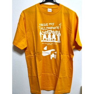 新品★送料込★LEFTROLLTシャツゴールドイエロー白メンズL(Tシャツ/カットソー(半袖/袖なし))