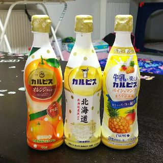 カルピス三種(オレンジ、北海道、パイン&マンゴー)(菓子/デザート)