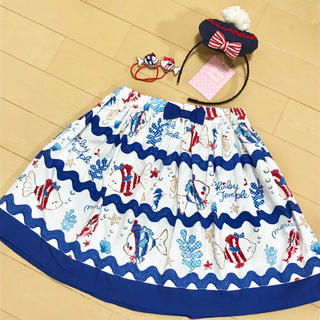 シャーリーテンプル(Shirley Temple)のシャーリーテンプル☆昨年お魚スカート ブルー セット120(スカート)