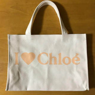 クロエ(Chloe)のクロエ☆新品未使用 レア☆ロゴ入り キャンバス地 トートバッグ(トートバッグ)