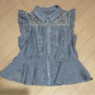 ジルバイジルスチュアート(JILL by JILLSTUART)のジルバイジルスチュアート ＊ストライプ ペプラム ブラウス(シャツ/ブラウス(半袖/袖なし))