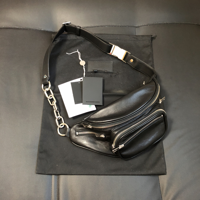 alexander wang black attica fanny pack